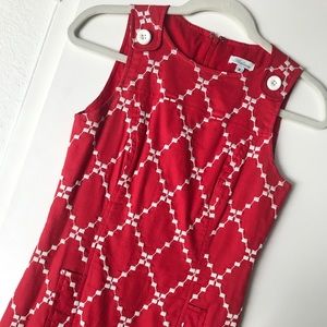 Red & White Print Shoshanna Dress